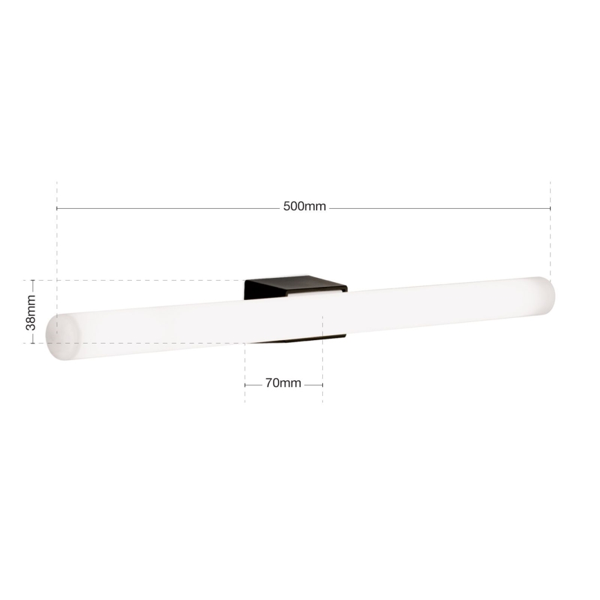 Applique a LED VISAGIST 1xS14d/8W/230V nero