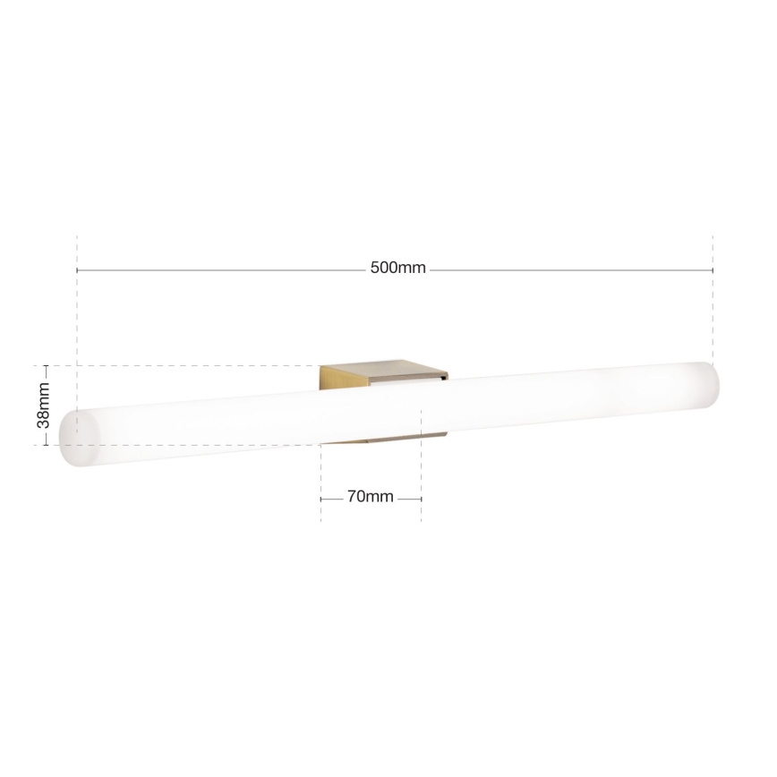 Applique a LED VISAGIST 1xS14d/8W/230V ottone