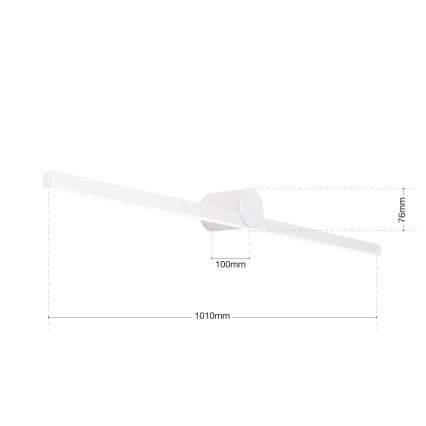 Illuminazione a LED per specchi da bagno BEAUTY LED/24W/230V 101 cm IP54 bianco