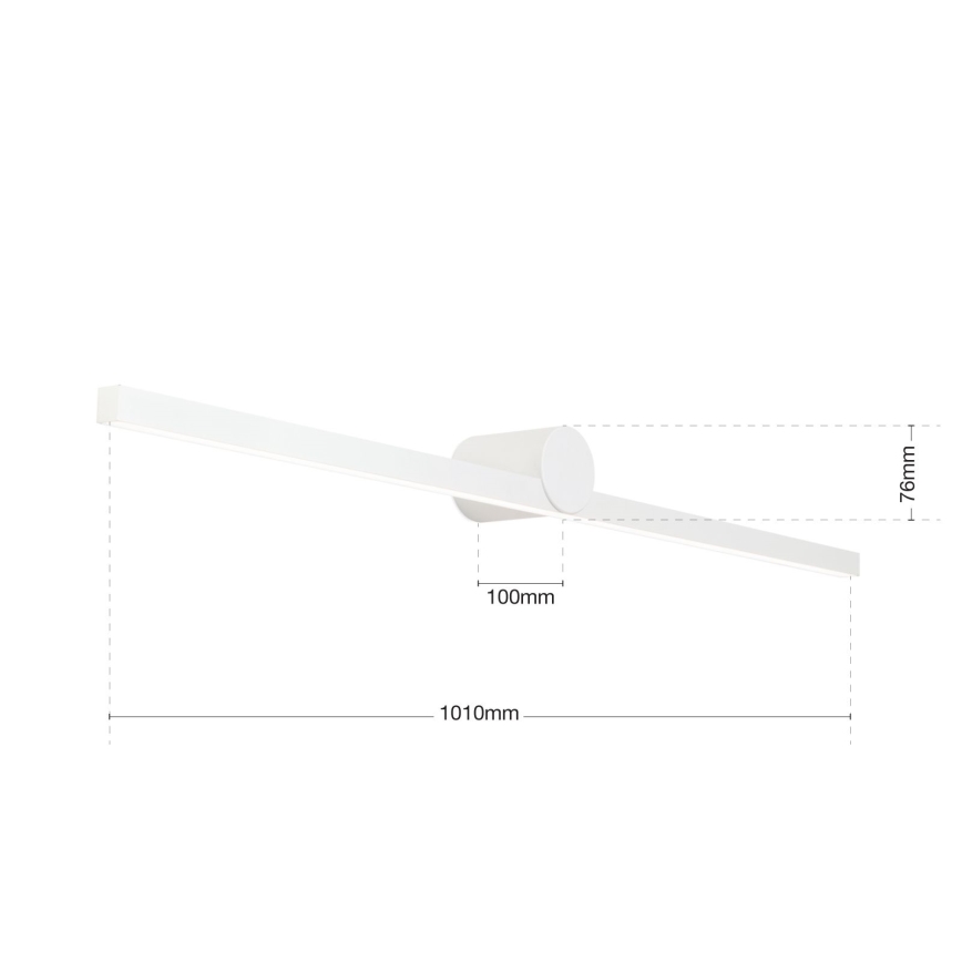 Illuminazione a LED per specchi da bagno BEAUTY LED/24W/230V 101 cm IP54 bianco