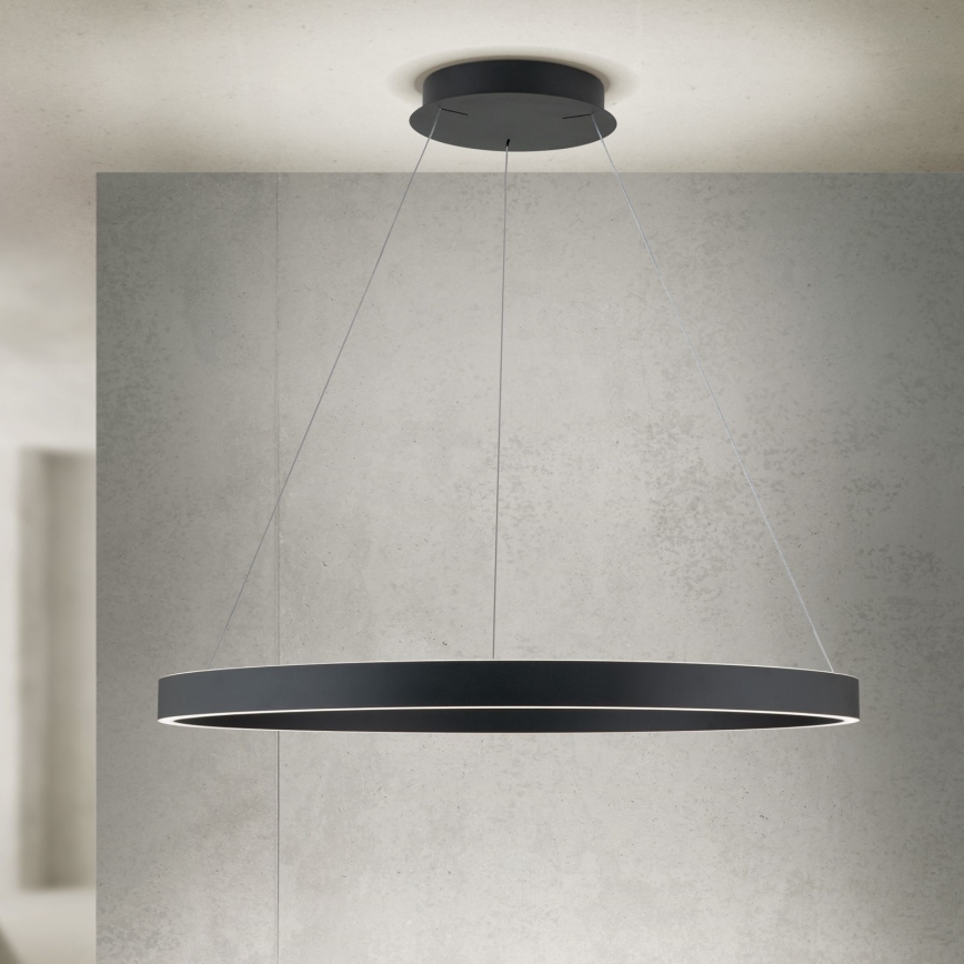 Lampada a sospensione LED dimmerabile su cavo KOLK LED/80W/230V 2700/3000/4000K Ø 80 cm nero