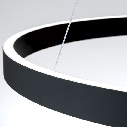 Lampada a sospensione LED dimmerabile su cavo KOLK LED/80W/230V 2700/3000/4000K Ø 80 cm nero
