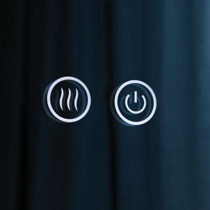 LED Specchio da parete riscaldato per bagno con retroilluminazione FOCUS LED/27W/230V 3000/4200/6000K Ø 80 cm IP44