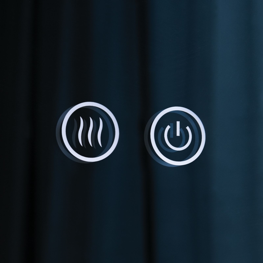 Specchio riscaldato a parete per bagno con retroilluminazione LED FOCUS LED/30W/230V 3000/4200/6000K diam. 100 cm IP44