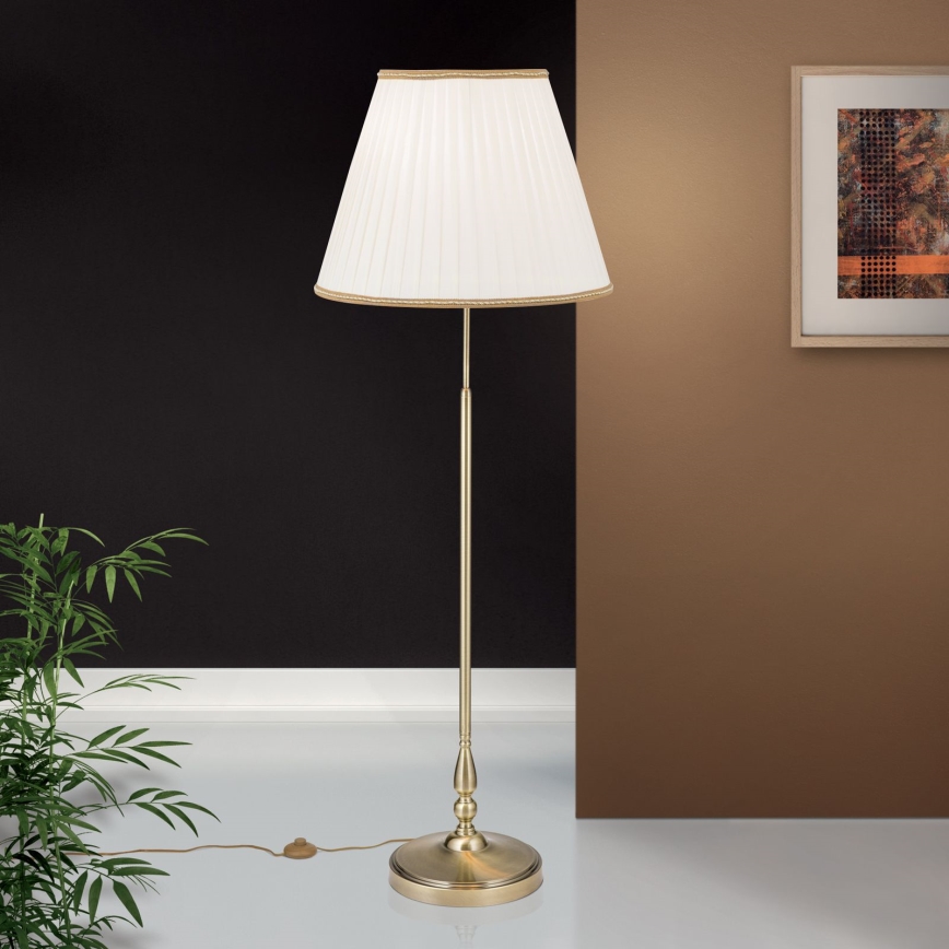 Lampada con piedistallo TONIA 2xE27/60W/230V 154 cm bianco/bronzo