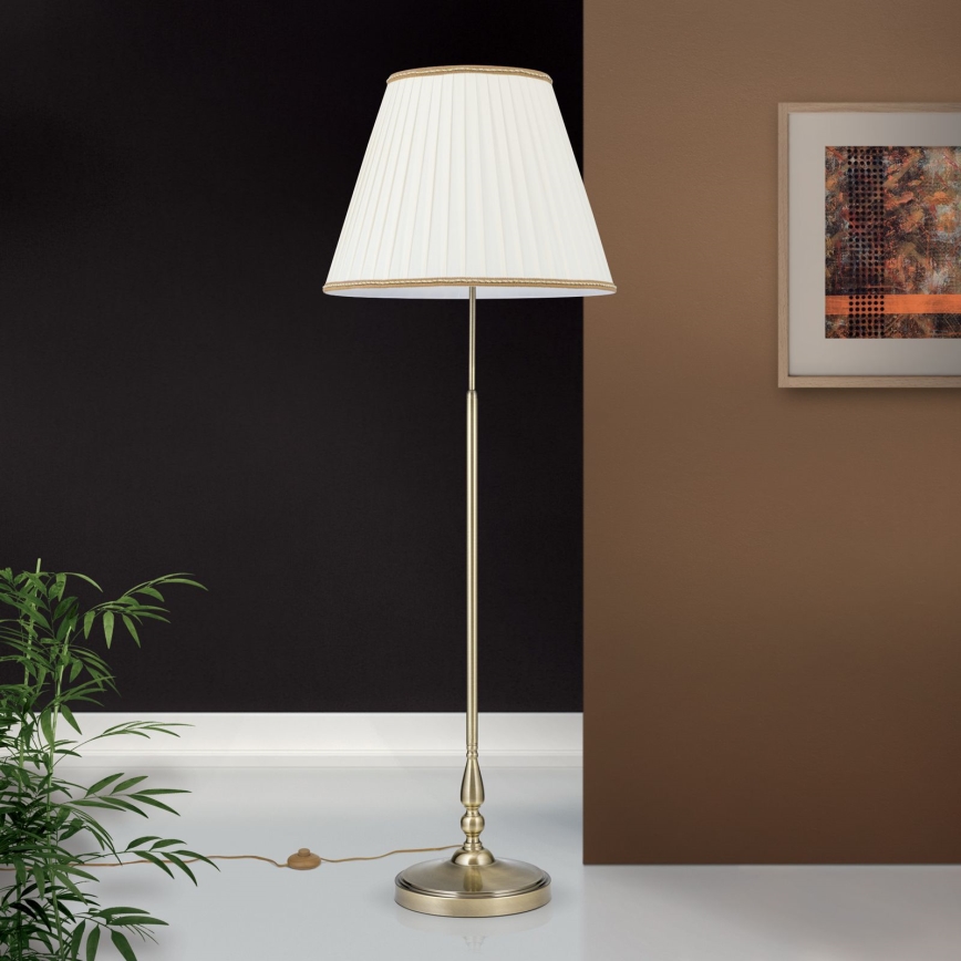 Lampada con piedistallo TONIA 2xE27/60W/230V 154 cm bianco/bronzo