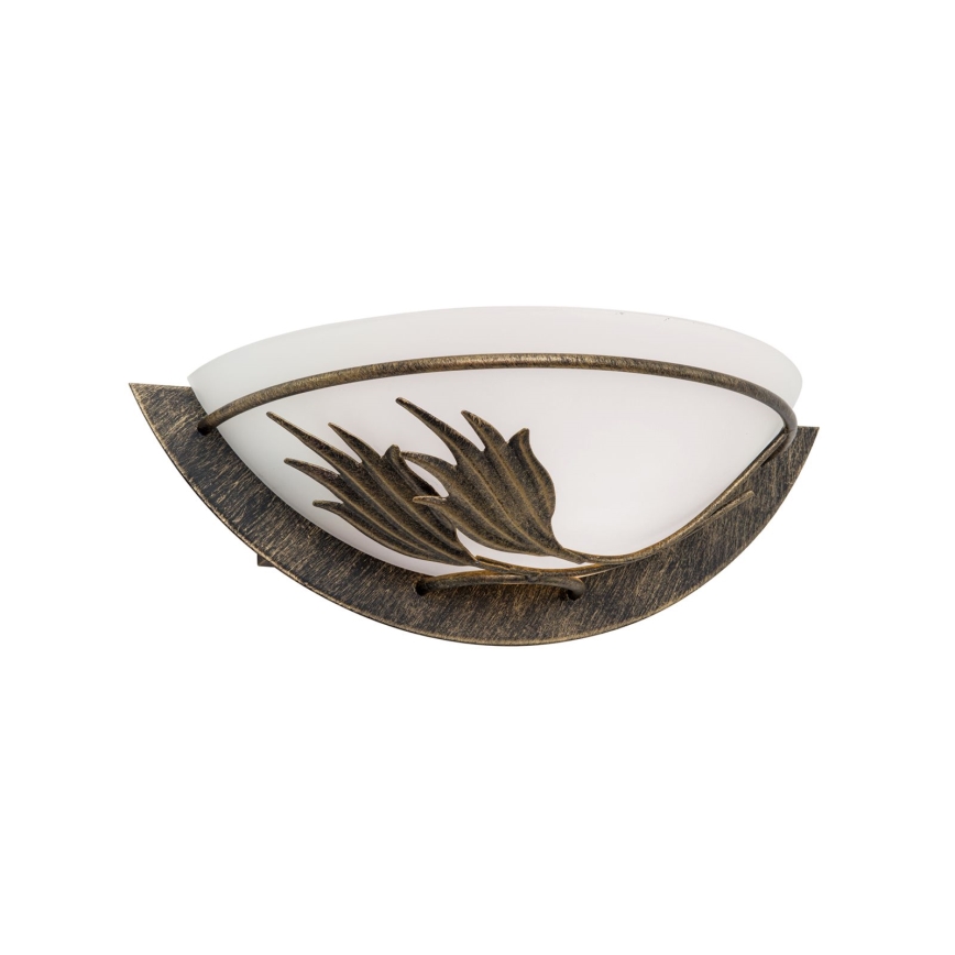 Applique FLEUR 1xE14/60W/230V bronzo