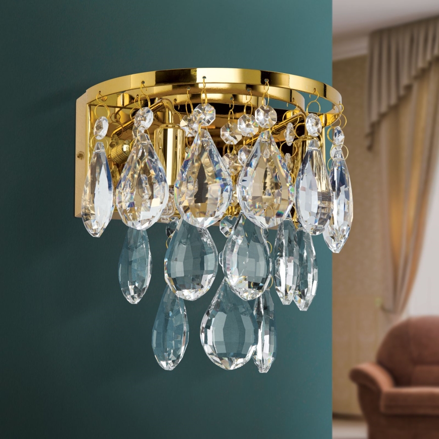 Applique di cristallo CELESTE 2xG9/40W/230V oro
