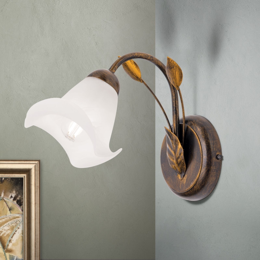Applique SISI 1xE14/40W/230V bronzo/patina