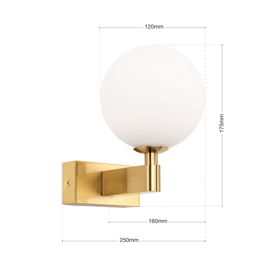 Applique da bagno MARA 1xG9/20W/230V IP44 oro