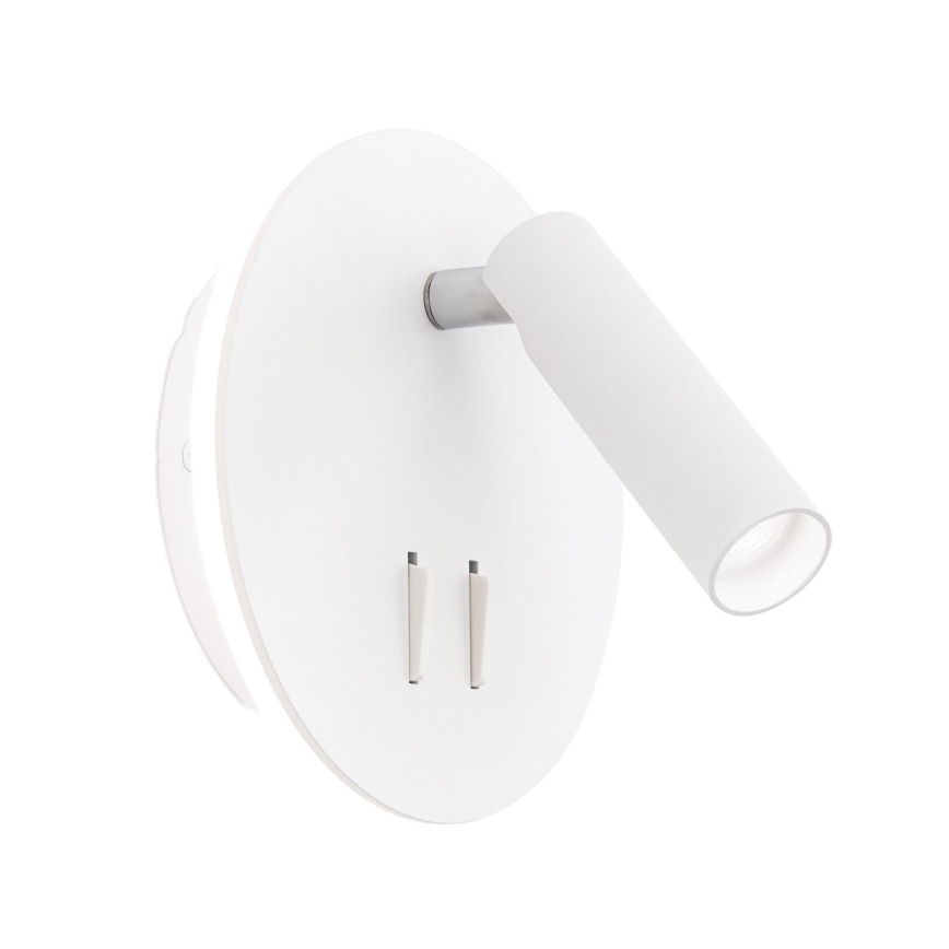 Luce Spot da parete a LED LENNY LED/6W/230V + LED/3W bianco