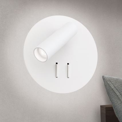 Luce Spot da parete a LED LENNY LED/6W/230V + LED/3W bianco