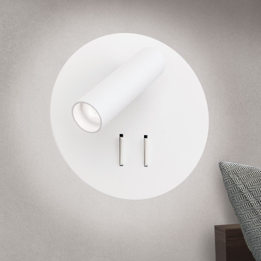 Luce Spot da parete a LED LENNY LED/6W/230V + LED/3W bianco