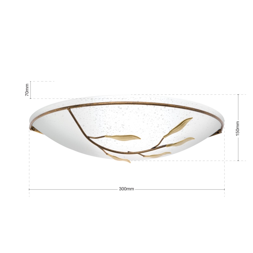 Orion WA 2-943/1 - Applique LUCA 1xE27/60W/230V bronzo/patina