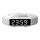 Orologio a sveglia con display LCD e senza fili Qi caricatore 27W/9V 220 mAh bianco