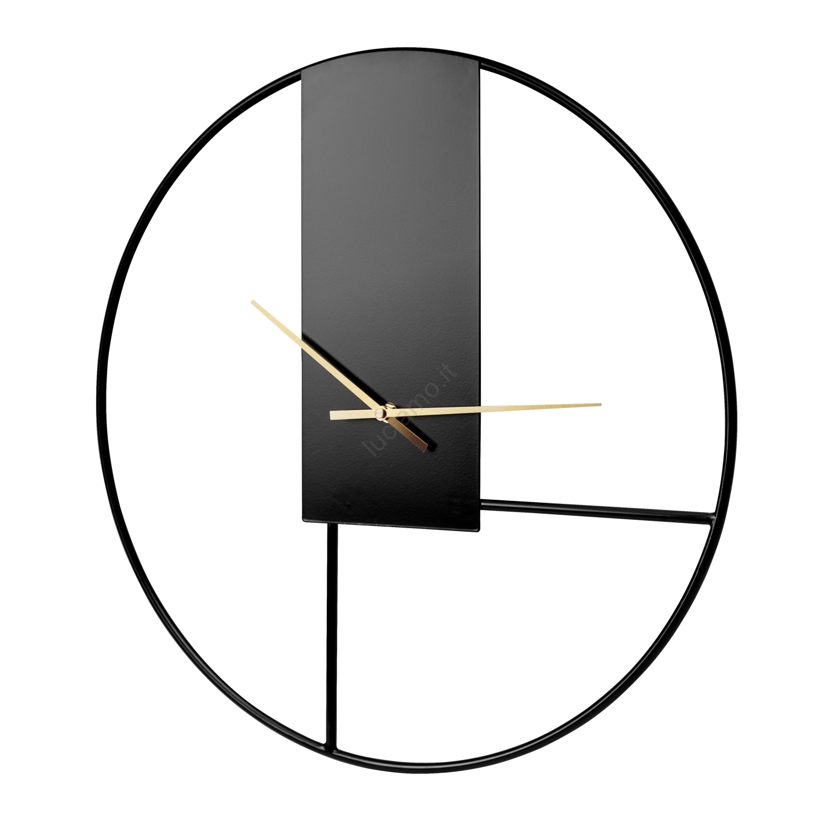 Orologio da parete ? 50 cm 1xAA nero/oro | Luciamo