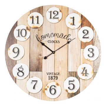 Orologio da parete 1x AA, diametro 58,2 cm, bianco/beige