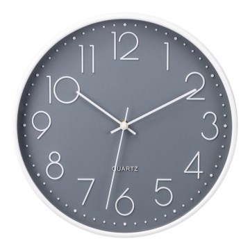 Orologio da parete 1xAA 29 cm grigio/bianco