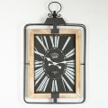 Orologio da parete 1xAA 76x46 beige/nero