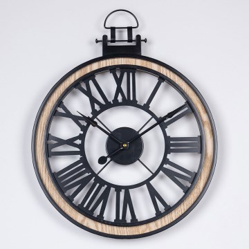 Orologio da parete 1xAA diametro 40 cm nero/color crema