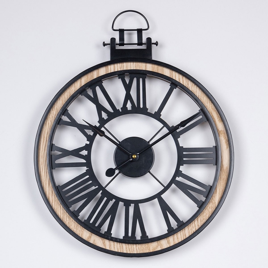 Orologio da parete 1xAA diametro 40 cm nero/color crema
