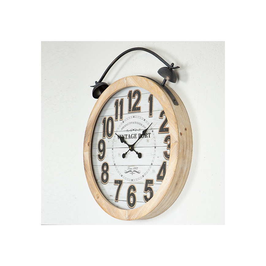Orologio da parete 1xAA diametro 50 cm beige