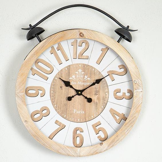 Orologio da parete 1xAA diametro 50 cm beige