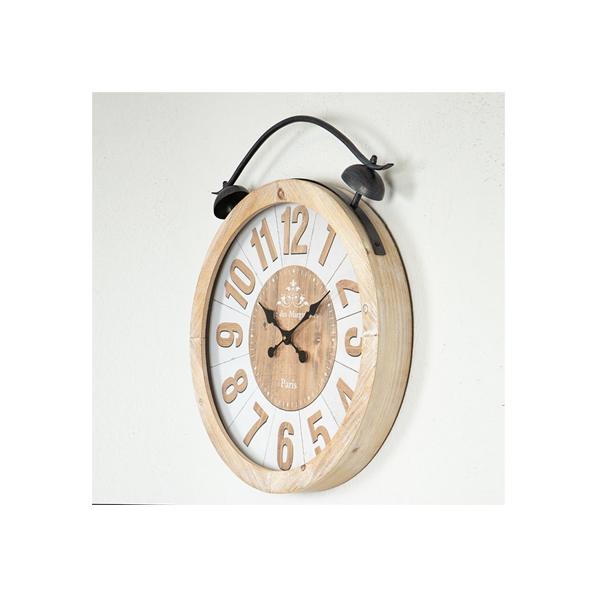 Orologio da parete 1xAA diametro 50 cm beige