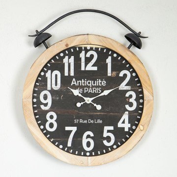Orologio da parete 1xAA diametro 50 cm beige/nero
