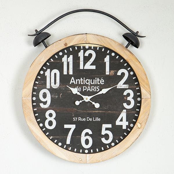 Orologio da parete 1xAA diametro 50 cm beige/nero