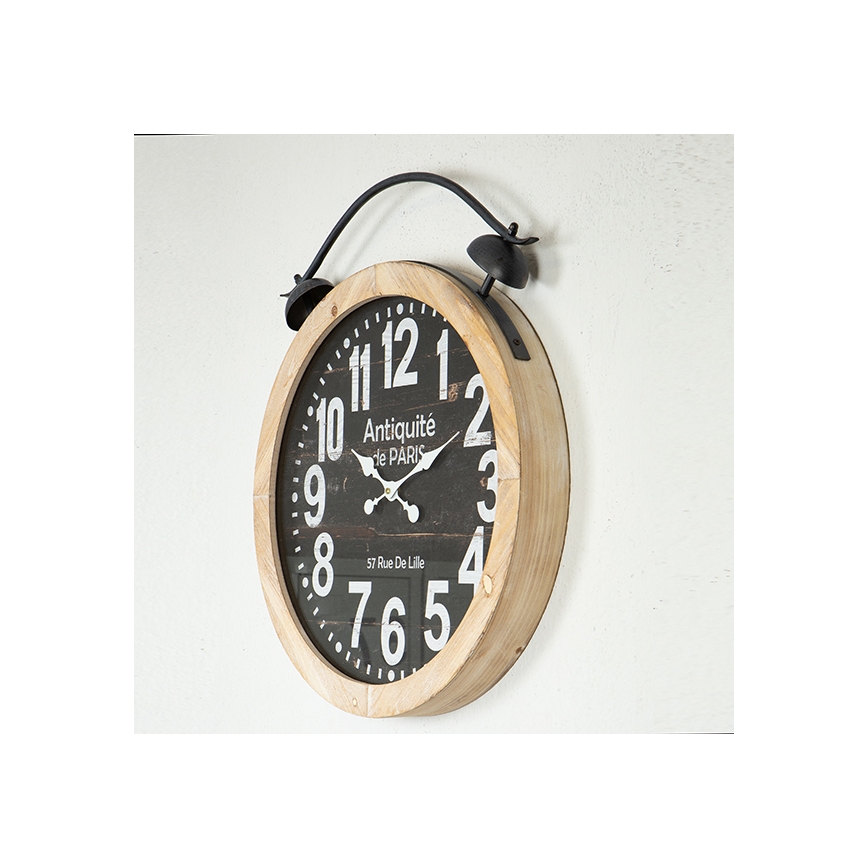 Orologio da parete 1xAA diametro 50 cm beige/nero