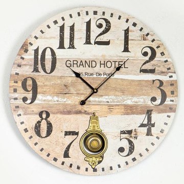 Orologio da parete 1xAA diametro 58,2 cm beige