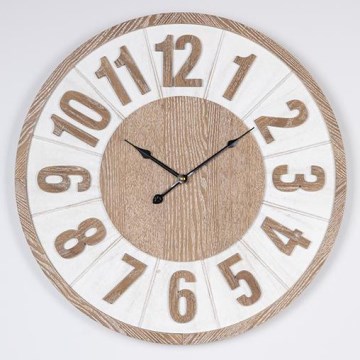 Orologio da parete 1xAA diametro 60 cm beige/bianco
