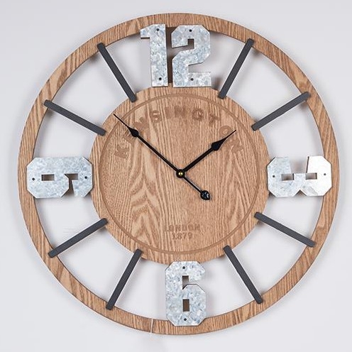 Orologio da parete 1xAA diametro 60 cm beige