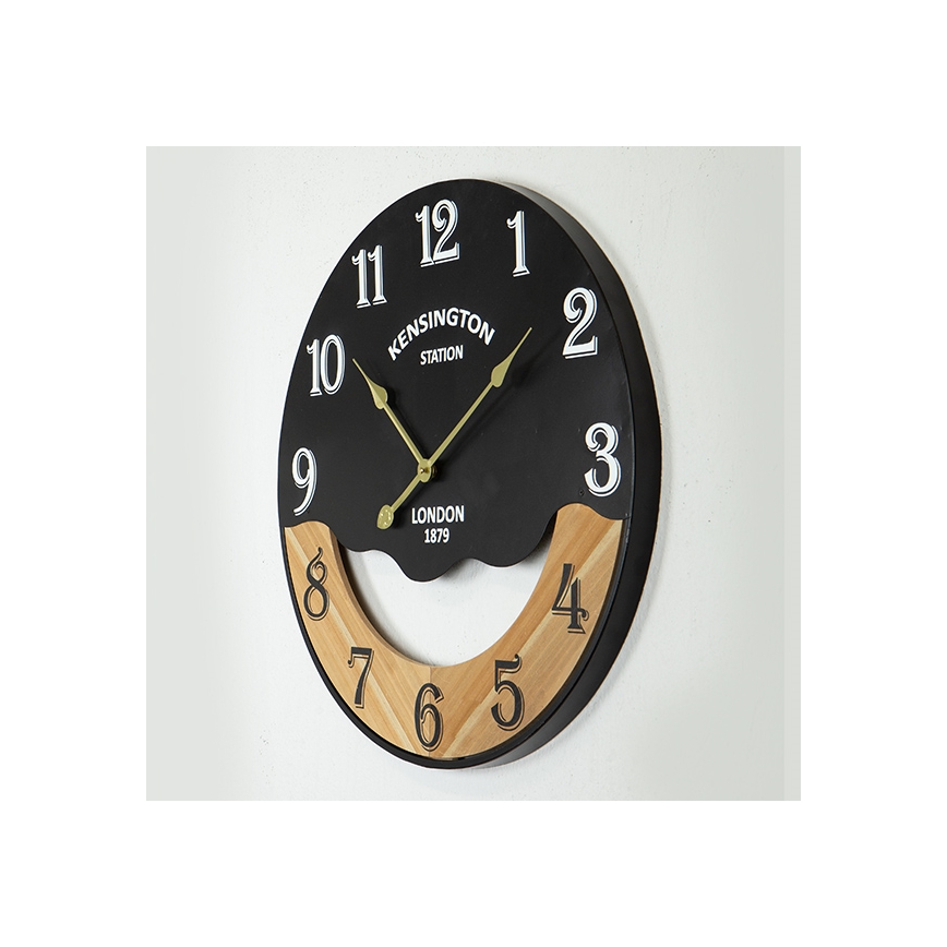 Orologio da parete 1xAA diametro 60 cm nero/beige