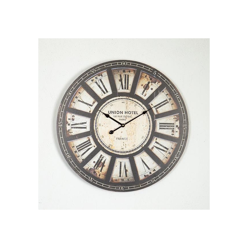 Orologio da parete 1xAA Ø 58,2 cm nero/beige