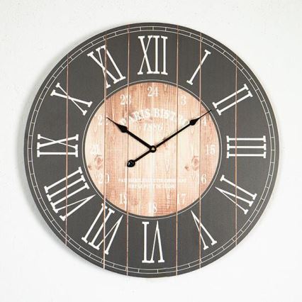 Orologio da parete 1xAA Ø 58,2 cm nero/bianco