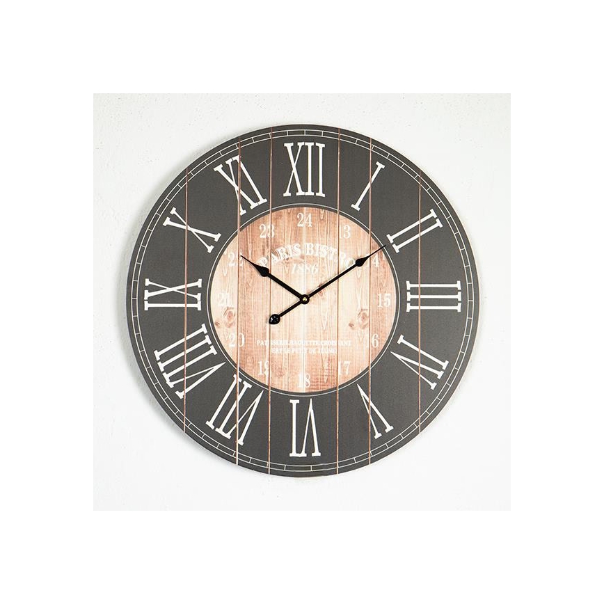 Orologio da parete 1xAA Ø 58,2 cm nero/bianco