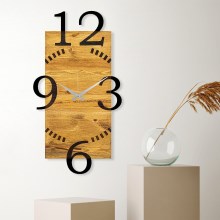 Orologio da parete 41x74 cm 1xAA legno/metallo