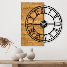 Orologio da parete 55x58 cm 1xAA legno/metallo