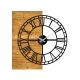 Orologio da parete 55x58 cm 1xAA legno/metallo