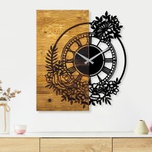 Orologio da parete 58x51 cm 1xAA legno/metallo