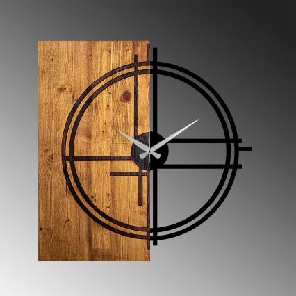 Orologio da parete 58x56 cm 1xAA legno/metallo