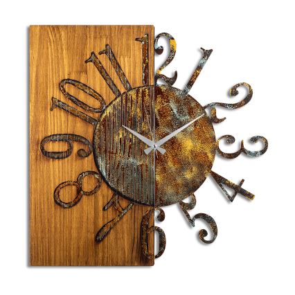 Orologio da parete 58x58 cm 1xAA legno/metallo