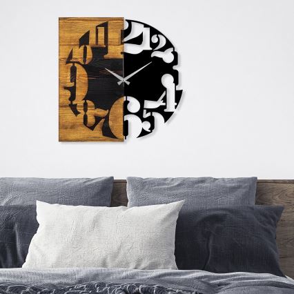 Orologio da parete 58x58 cm 1xAA legno/metallo