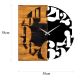 Orologio da parete 58x58 cm 1xAA legno/metallo