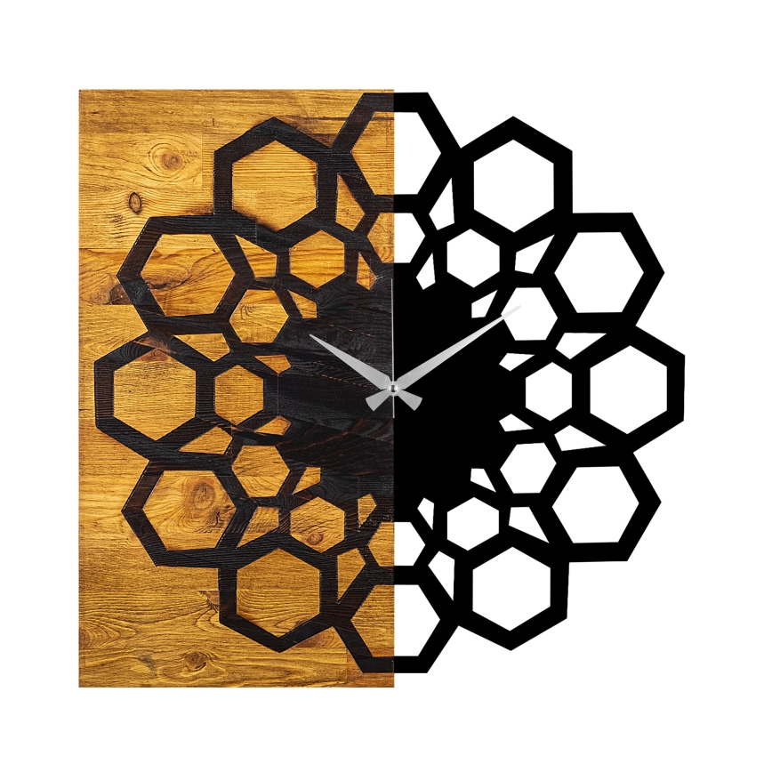Orologio da parete 58x58 cm 1xAA legno/metallo