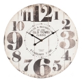 Orologio da parete a batteria (1 × AA), Ø 58,2 cm, marrone