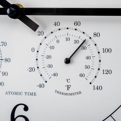 Orologio Da Esterno Rolempon 30 Cm - Impermeabile, Con Termometro E Igrometro, Per Interni/Esterni - Foto 5