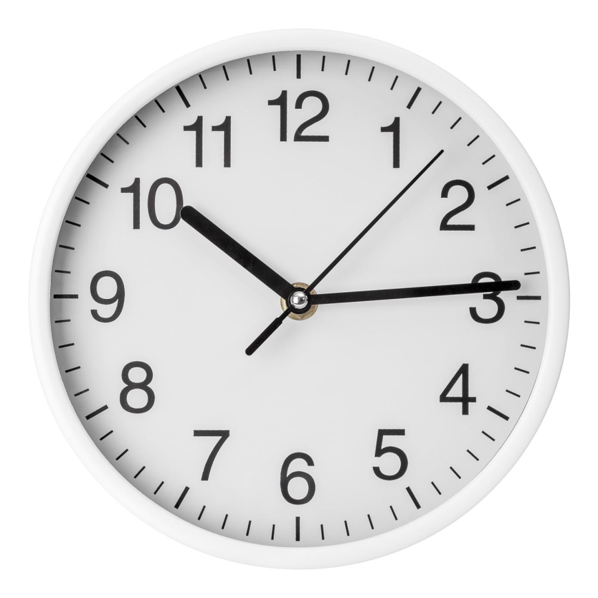 Orologio da parete diam. 20 cm 1xAA bianco/nero